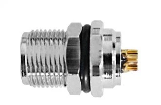 M8 naaras edessä kiinnitetty A-koodaus 6PIN M10*0,75