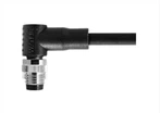 M8 uros oikeakulmainen suojakilpi A-koodaus 4PIN PVC 3.0M M8X1.0