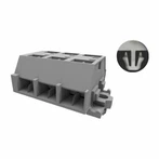 Jousihäkin liitinlohko 2,5 Mm² kaksi sisään kahdessa ulos